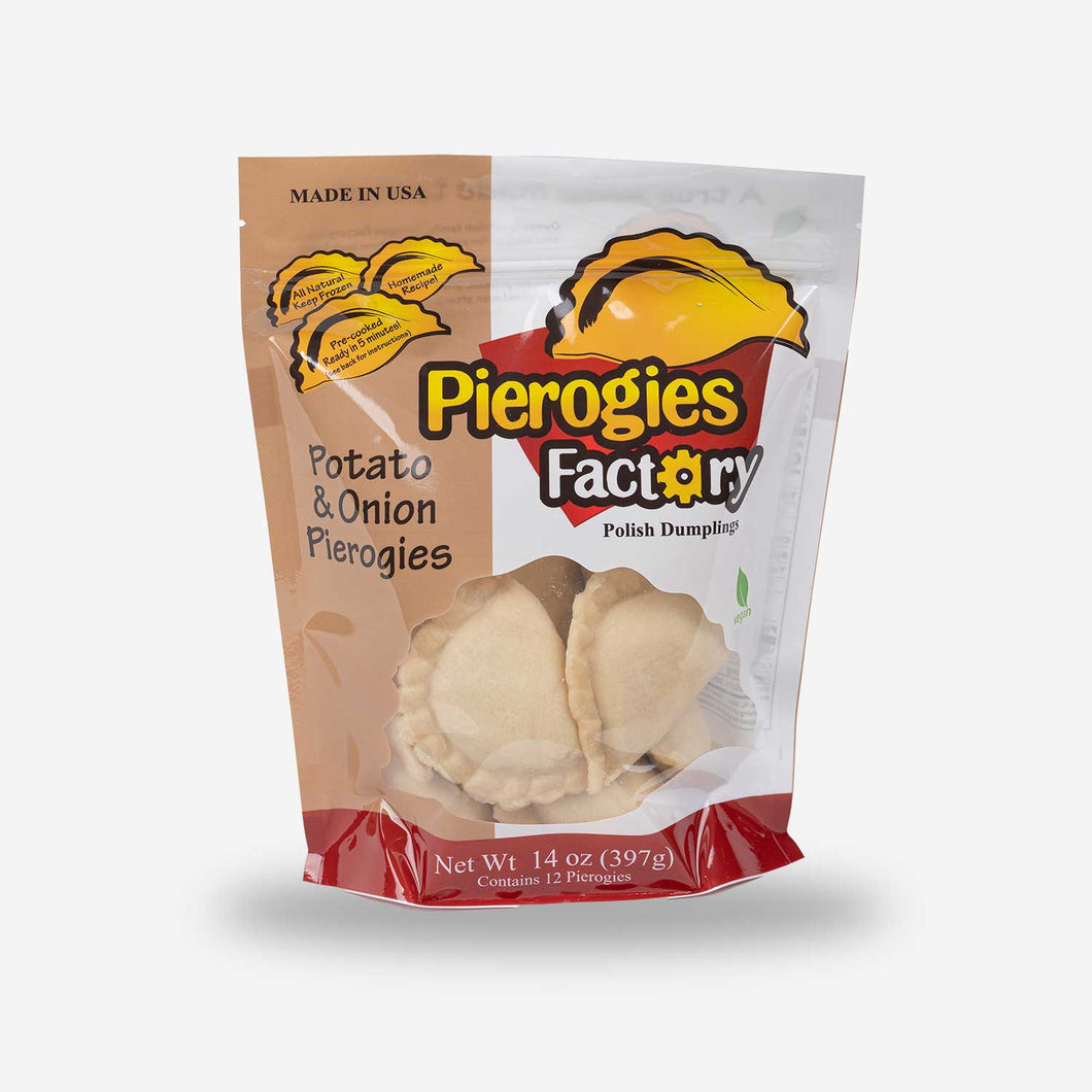 Potato & Onion Pierogies - Buy 4  bags Get 1 Free - Vegan